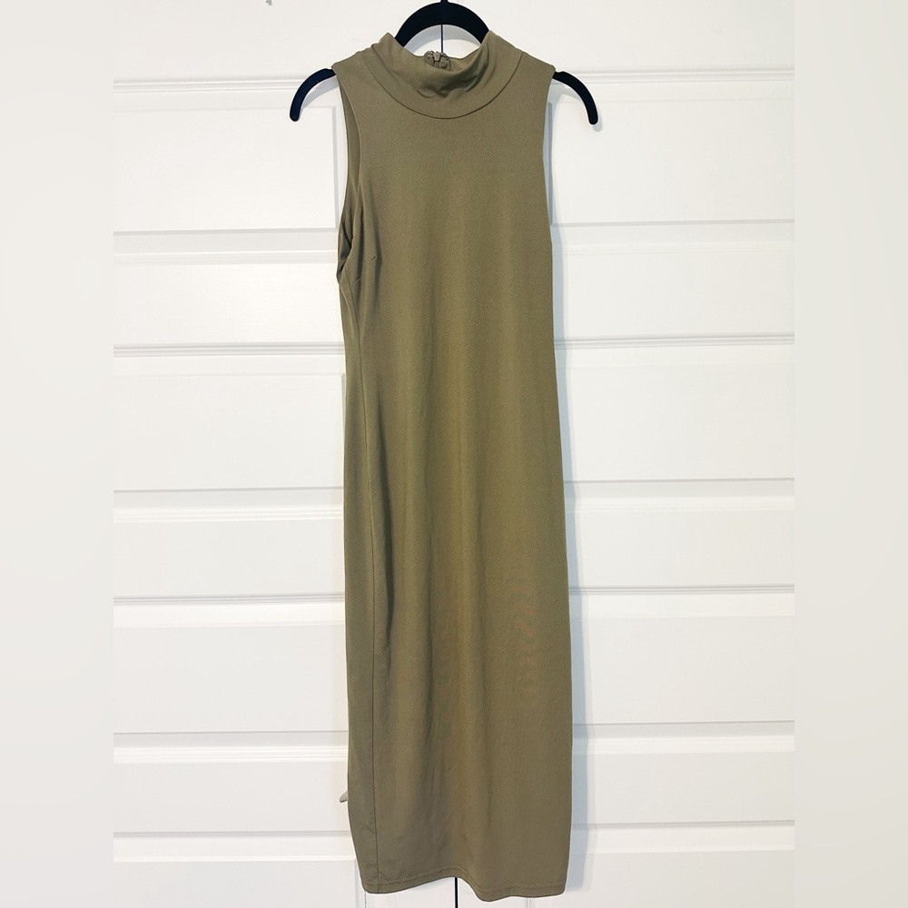 Forrest green bodycon dress